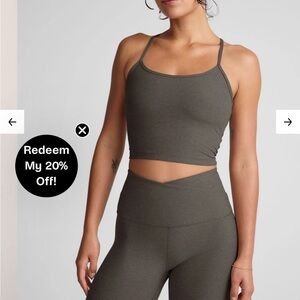 Women's heather grey top beyond yoga